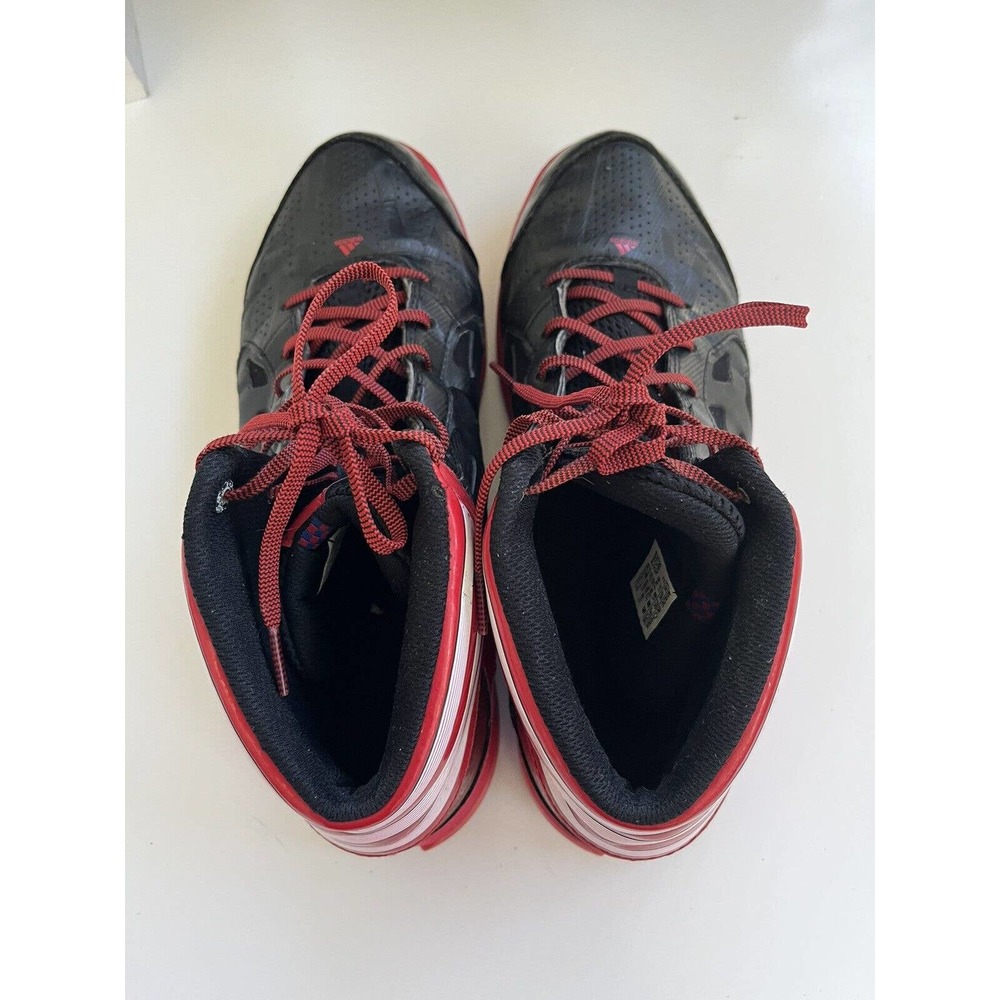 Adidas Men’s 12 Crazy Shadow Basketball Shoes Red Black White G48815 2012 EUC - Picture 6 of 12